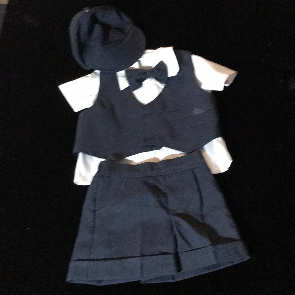 5 pieces blue short set.